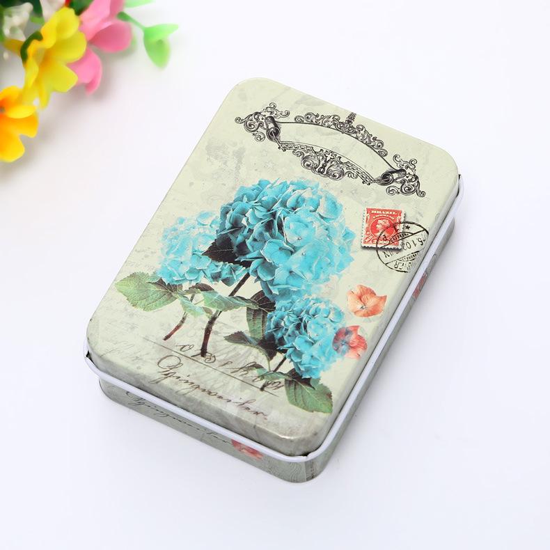 Creative Cartoon Mini Card and Hairpin Storage Tin Box