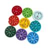 9Pcs Math Facts Fidget Educational Learning Rotary Toy Whirligig for Kids Chat Game Addition