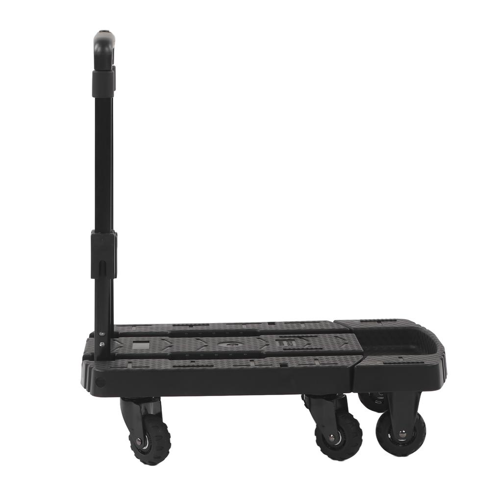 Folding Hand Truck 440lbs Heavy Duty Dolly Cart with 4 360 Degrees  Rotating Wheels for Airport Travel