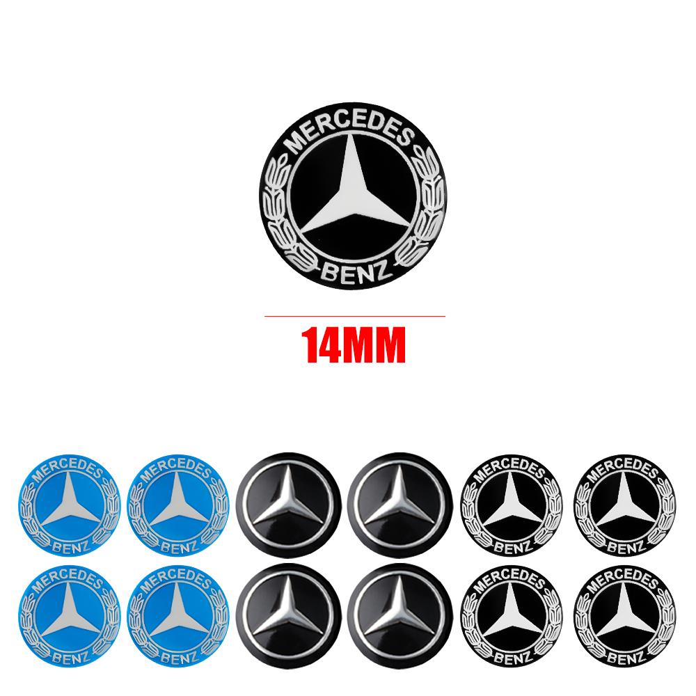 14mm Car Key Badge Replacement Key Stickers For Mercedes Benz AMG E S C A B Class GLE GLS CLS GLC CLA GLA GLK GLB W205 W206 W221 CY4