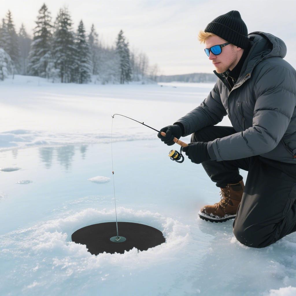 Ice Fishing Hole Covers,Ice Fishing Hole Insulator, Ice Hole Cover Lid Winter, Ice Fishing To Ice Holes From, Outdoor Sport