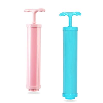 Multi-Color Hand Air Pump for Vacuum Compression Bags - Pink, Blue, White Options
