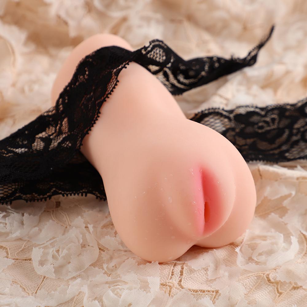 2 in 1 Männlicher Masturbator Sexspielzeug für Erwachsene, 3D-Texturiert mit Sexy Realistischer Vagina Enger Anus, Herren Stroker Sexpuppe für Mann Masturbation 310g