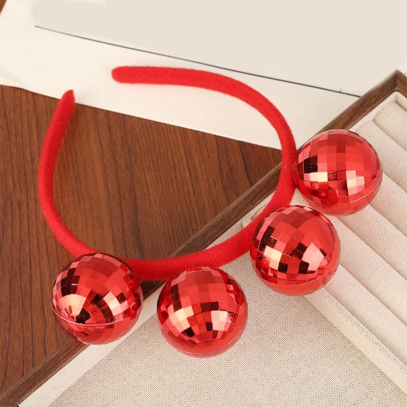 Disco Headbands for Kids 1970s Vintage Disco Ball Headband Headpiece Shines Hair Accessories for Halloween Birthday Party