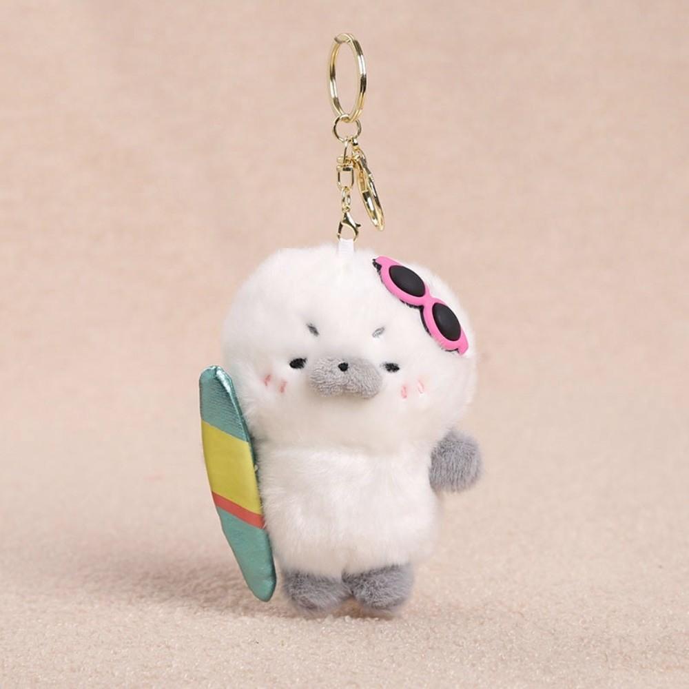 Soft Seal Stuffed Animal Keyring Plush Material Seal Soft Plush Doll Keychain Birthday Gift