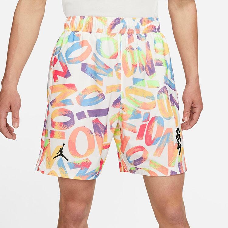 Air Jordan Dri-FIT Zion Performance Buchstabendruck Basketball Sport Schnelltrocknende Kurze Hose Herrenfarben DH0591-100