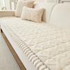 Thick and Soft Plush Sofa Slipcover Straight Sofa Cushion Fabric Mat Cushion Towel in Autumn and Winter Seat Couch Mat Living Room Home Decoration
