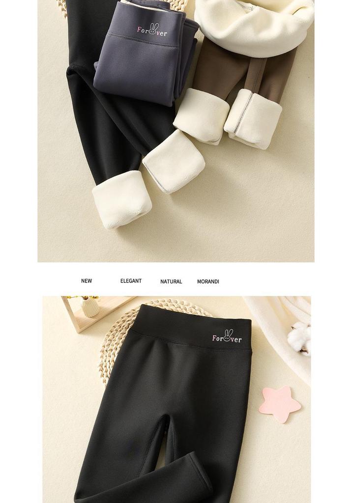 Girls' High-Waisted Shark Leggings - Spring/Autumn Korean Style Yoga Pants for Kids