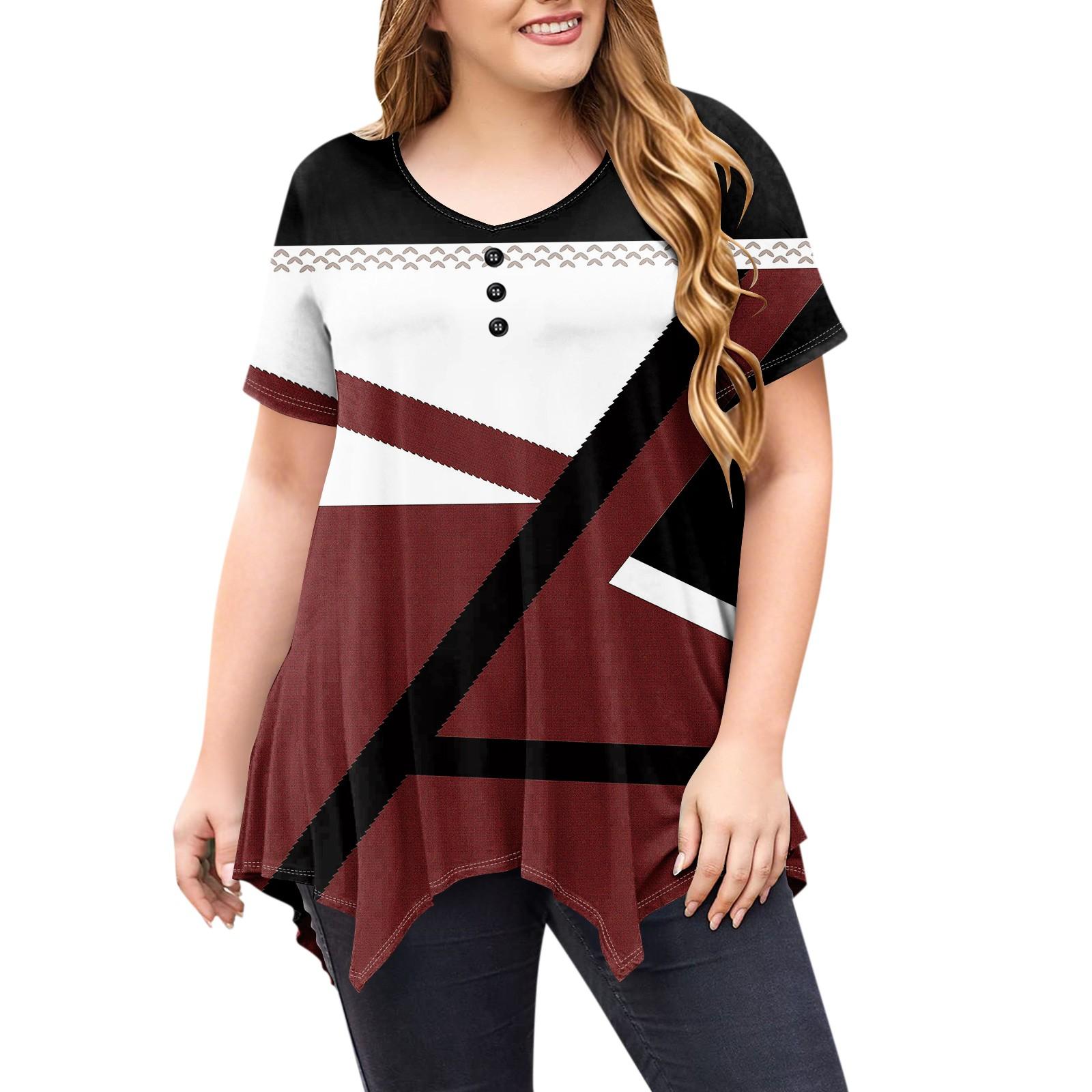 

Женский круглый вырез St. Двусторонний топ с длинными рукавами и принтом ко Дню Святого Патрика XL винный