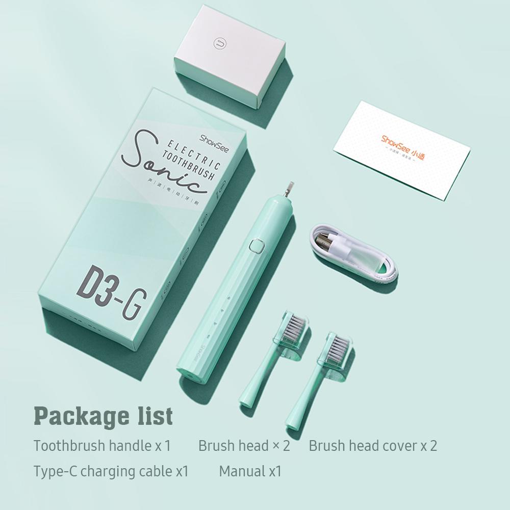 

Показать Sonic Электрическая зубная щетка D3 Отбеливание зубов Ультразвуковые вибрационные смарт-щетки IPX7