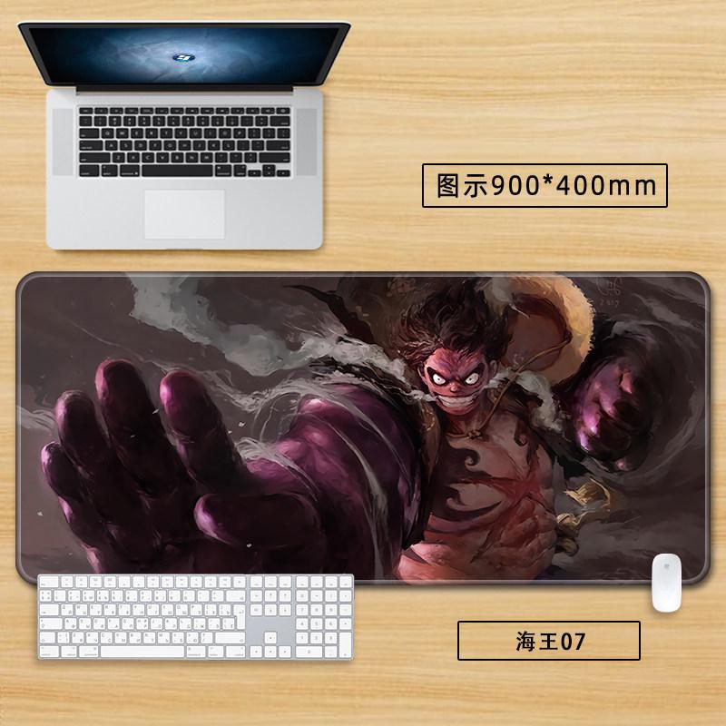High Definition Printed New Boys Office ONE PIECE Leather Mouse Pad Anime Game Roronoa Zoro Computer Keyboard Desktop Table Mat