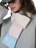 Louvre Lambswool Patchwork Scarf - Warm & Comfortable, Japanese Fashion for Autumn/Winter