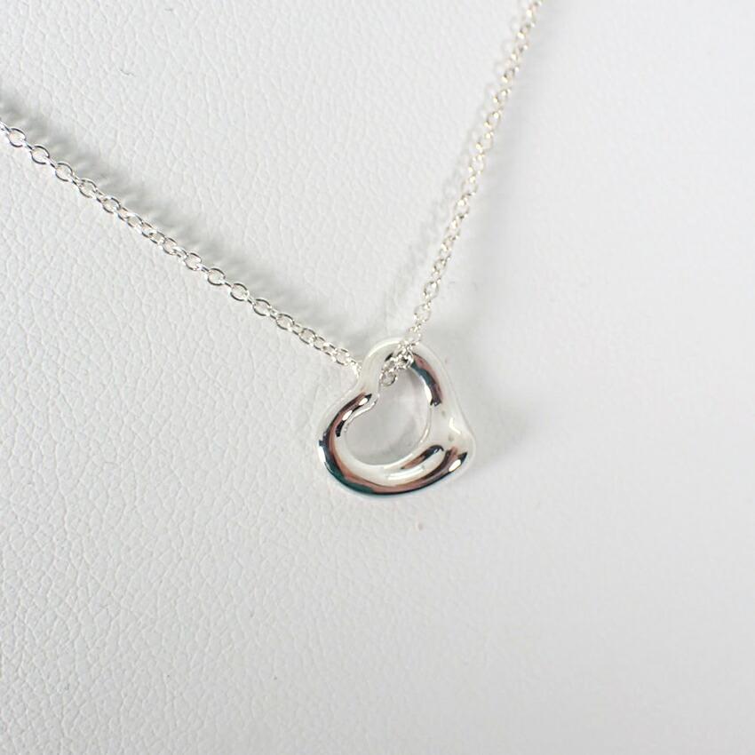 [Used] TIFFANY/Tiffany 925 Open Heart Pendant/Necklace/g464-56