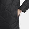 Nike Giacca Casual a Maniche Lunghe con Colletto Reversibile Monocolore da Donna Top Nero FB8733-010