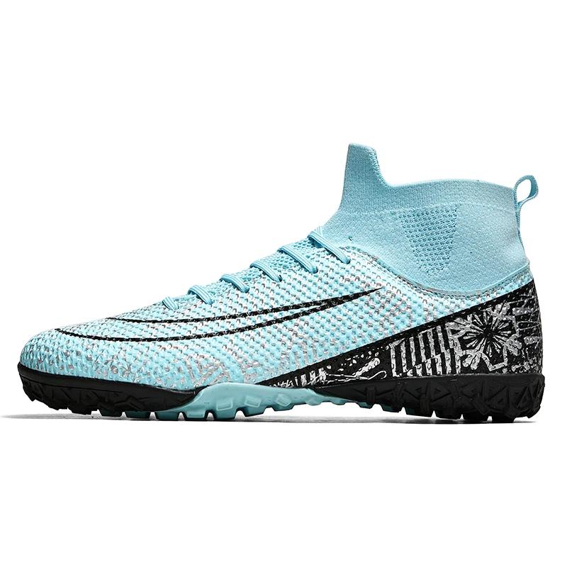 Men Society Football Boot Original Artificial Grass Long Spikes Football Futsal Shoes Outdoor Sports Soccer Shoes for Man