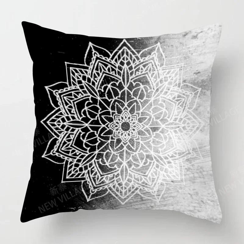 

Осенний Домашний Декор Осенний Декор Гостиной Наволочка для Декоративной Подушки Диван Бохо Наволочка Мандала 60x60cm