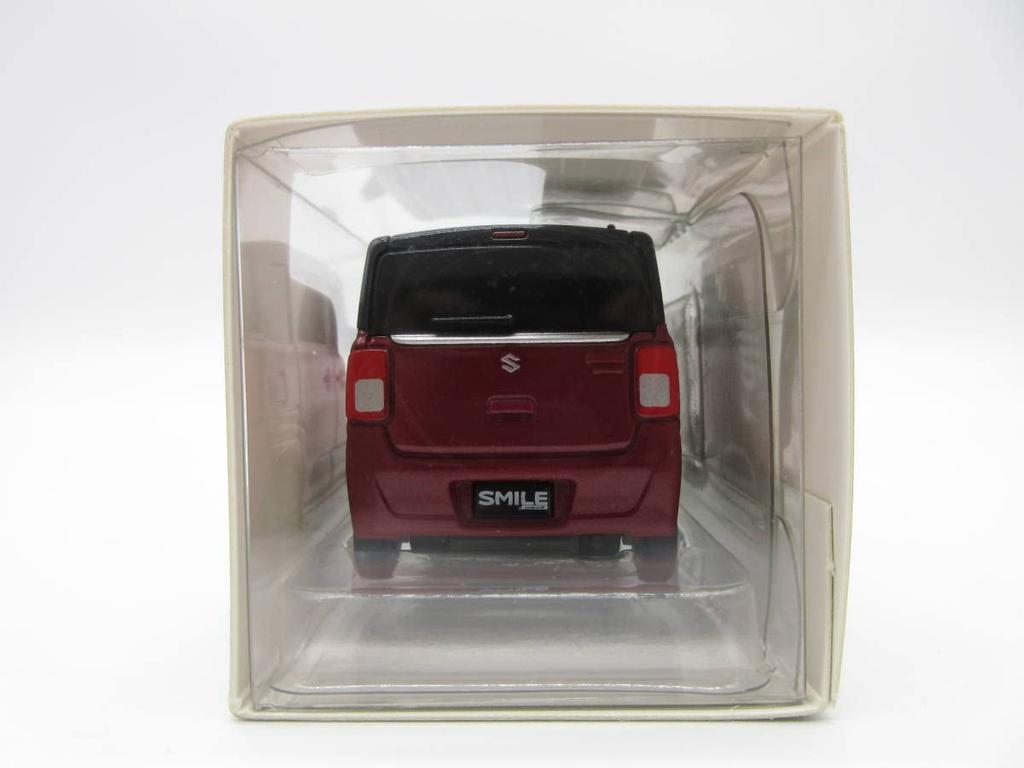 Suzuki New Wagon R Smile Dealer Exclusive Pullback Car Miniature Car Color Sample Phoenix Red Non-Sale Pearl/Black 2-Tone