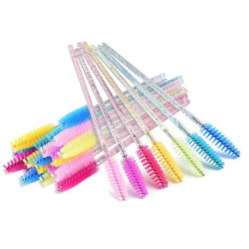 50Pcs Disposable Eyelash Wands Brush Eyebrow Comb Eye Lashes Extension Accessories Mascara Wand Makeup Professional Beauty Tool