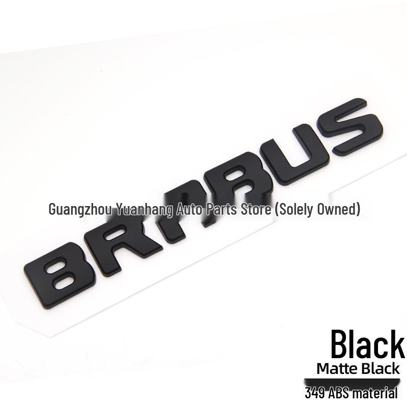 Compatible with Mercedes-Benz G-Class, E-Class, C-Class, and S-Class Brabus Mods, with BRABUS Badges, English Lettering, and Decals.