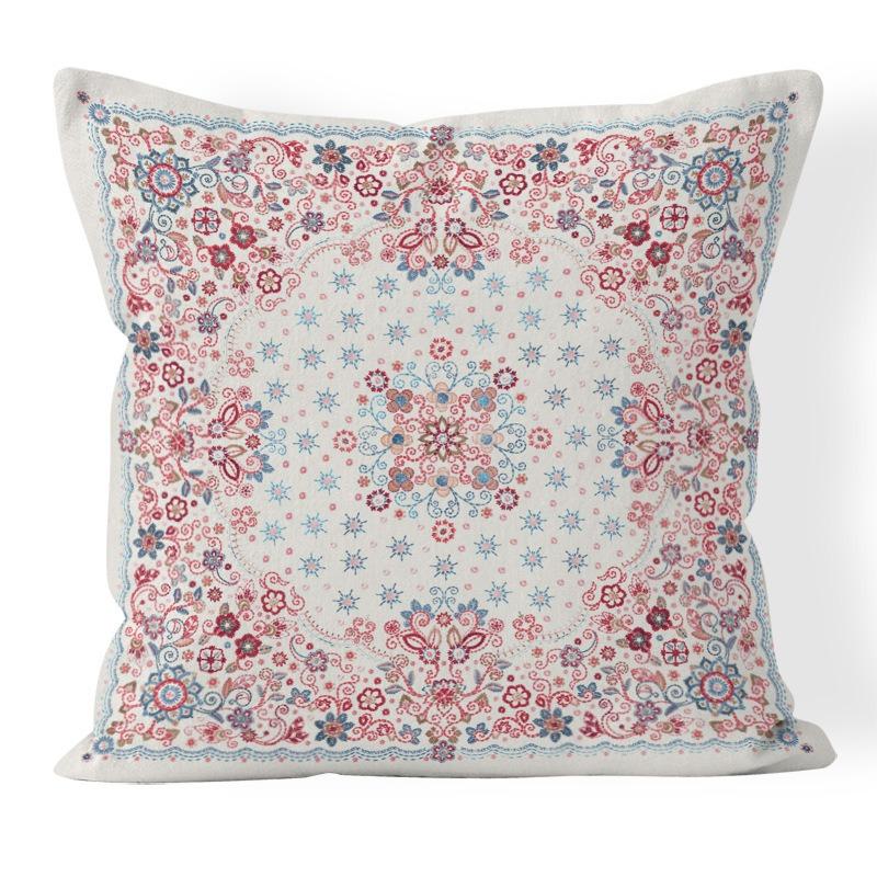 Bohemian Retro Style Decorative Car Cushion Office Bedroom Living Room Sofa Cushion Pillow Cover