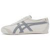 Baskets Basses en Cuir Unisexes Mexico 66 Blanc Gris Bleu 1183B771-201
