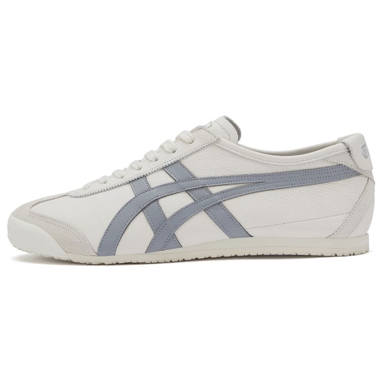 

Onitsuka Tiger Unisex Mexico 66 White Grey Blue Low-Top Leather Sneakers 1183B771-201 40.5