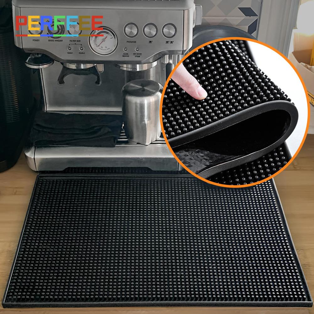 Bar Mat Rubber Anti-slip PVC Coffee Bar Mats Cup Mat Waterproof Heat Resistant Durable Drain Mat for Home Bar Cafe 5