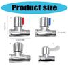 1/2Inch Stainless Steel Water Splitters Valves Accessory for Shower Faucet Sprayers Nozzle Bathroom Sink and Heaters