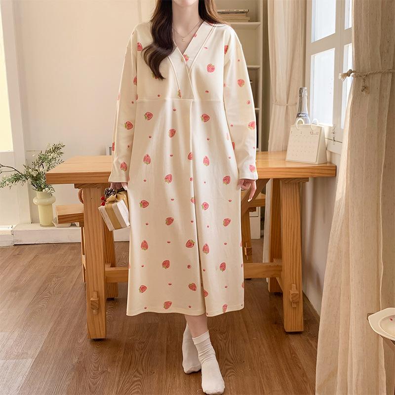 Maternity Labor and Postpartum Two-Piece Set: Summer/Autumn Nursing Gown and Inpatient Skirt for Pregnant Women