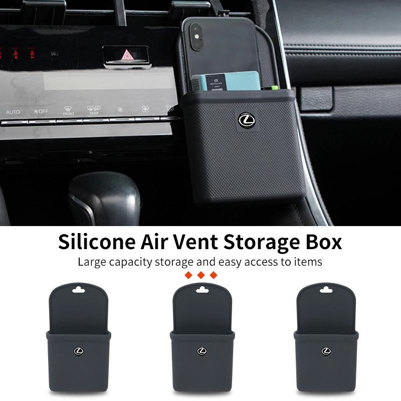 PPFX2 Car Vent Storage Box Storage Bag Tidy Organizer Phone Holder Interior For Lexus F SPORT ES ES300 GS IS GS200 LS LX570 RX300 IS25