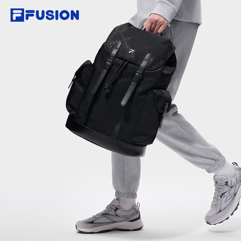 FILA FUSION Monogram Flap Laptop Backpack XS