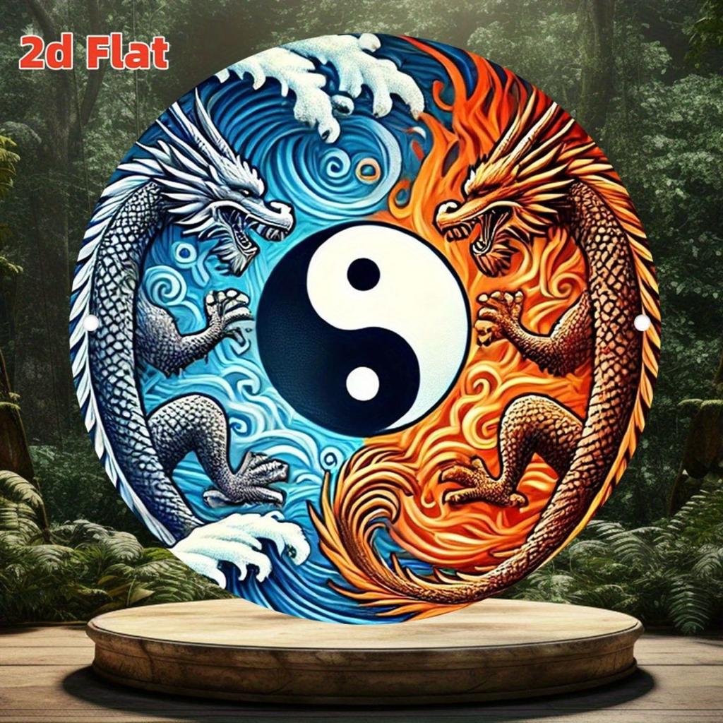 2D Flat Metal Wall Sign Decor