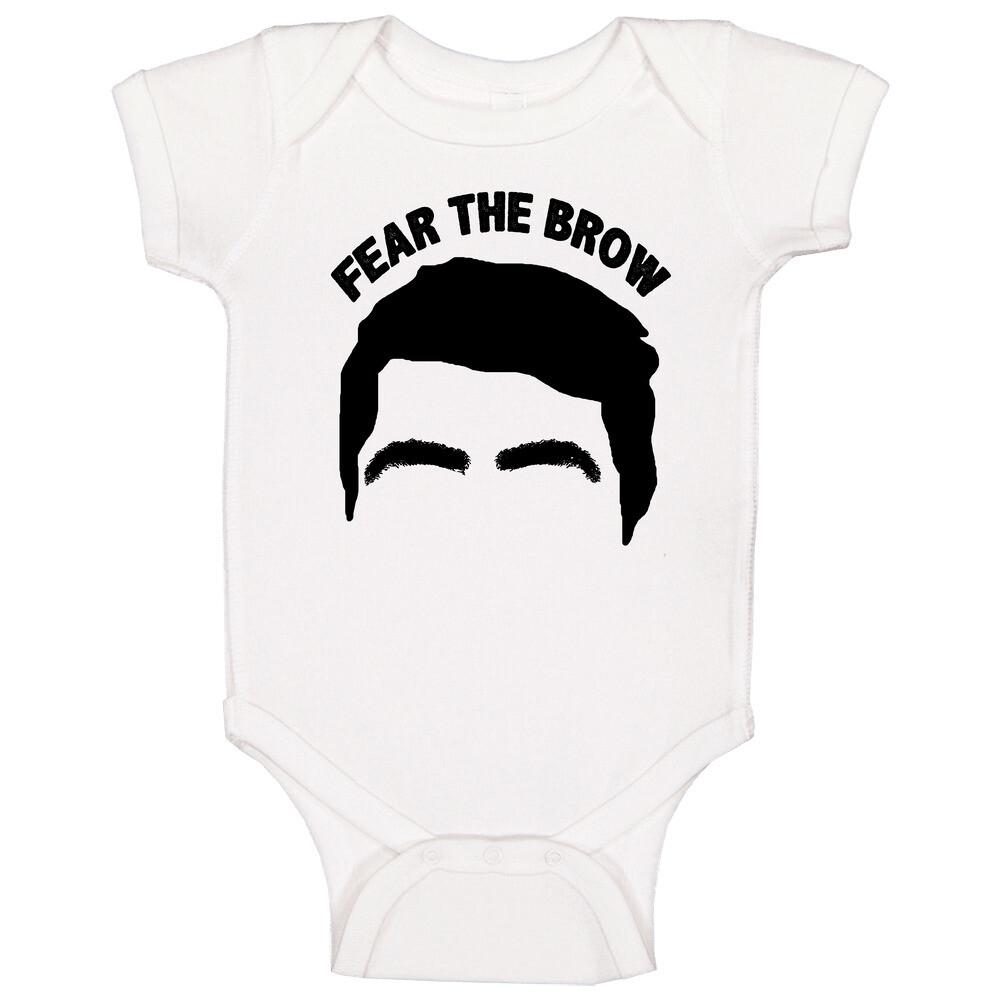 

Luka Garza Fear The Brow University Of Iowa Basketball Fan Baby One Piece XL