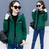 Plus Size Korean Women's Loose Fleece Hooded Sweater Coat Cardigan Jacket for Students
