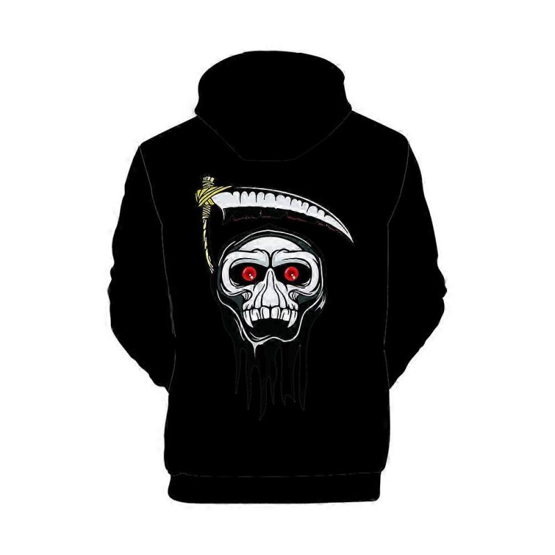 Halloween Bloodskull Reaper Hoodie 2023 Autumn/Winter Sweatshirt Kids Adult Pullover
