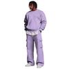 Herren Layer Sweatshirt und Cargohosen Set mit elastischem Bund