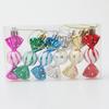 6Pcs/Box Christmas Hanging Candy Ornament with Lanyard Unbreakable Reusable Electroplating Holiday Decoration Xmas Tree Small Sweet Pendant
