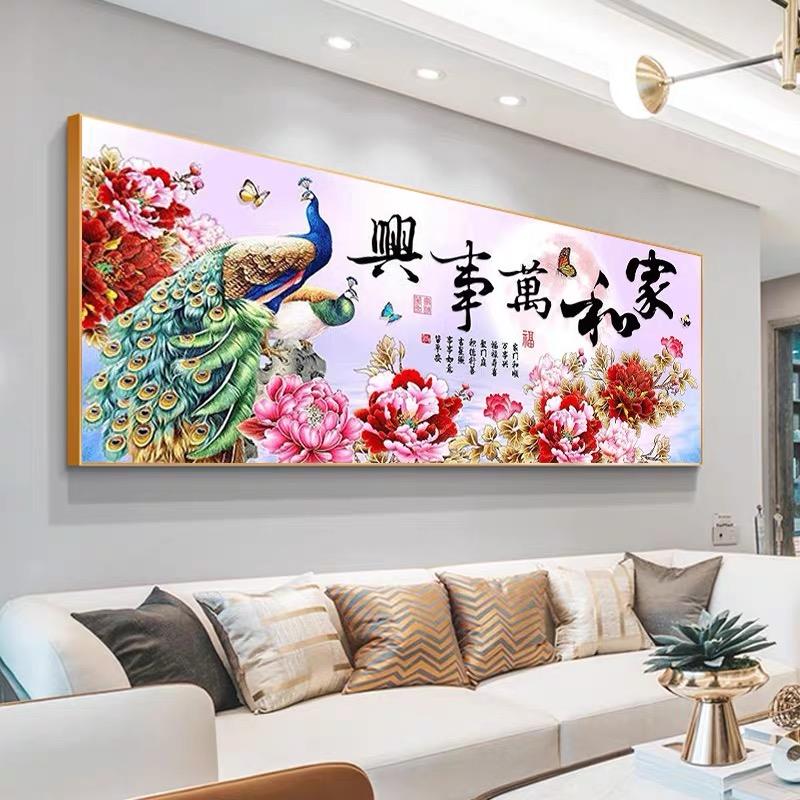 Home i Wanshixing 2024 Nowy 5d Malowanie Diamentami Pełne Diamentów Atmosfera Salonu Paw Ręcznie Robione Naklejki Diamentowe Haft Krzyżykowy