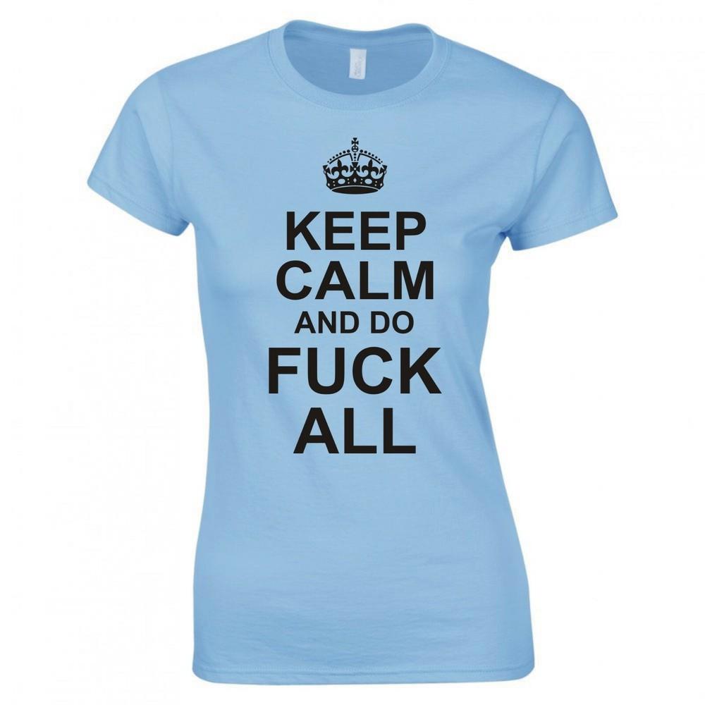 Funny Adult Joke Keep Calm And Do FK All Skinny Fit TShirt S