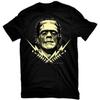 Rock Rebel Mens Universal Monsters Frankenstein with Bolts Black T Shirt