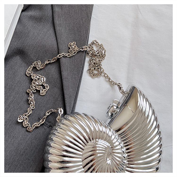 Seashell-Shaped Women's Evening Crossbody Bag - 2024 Summer Trend