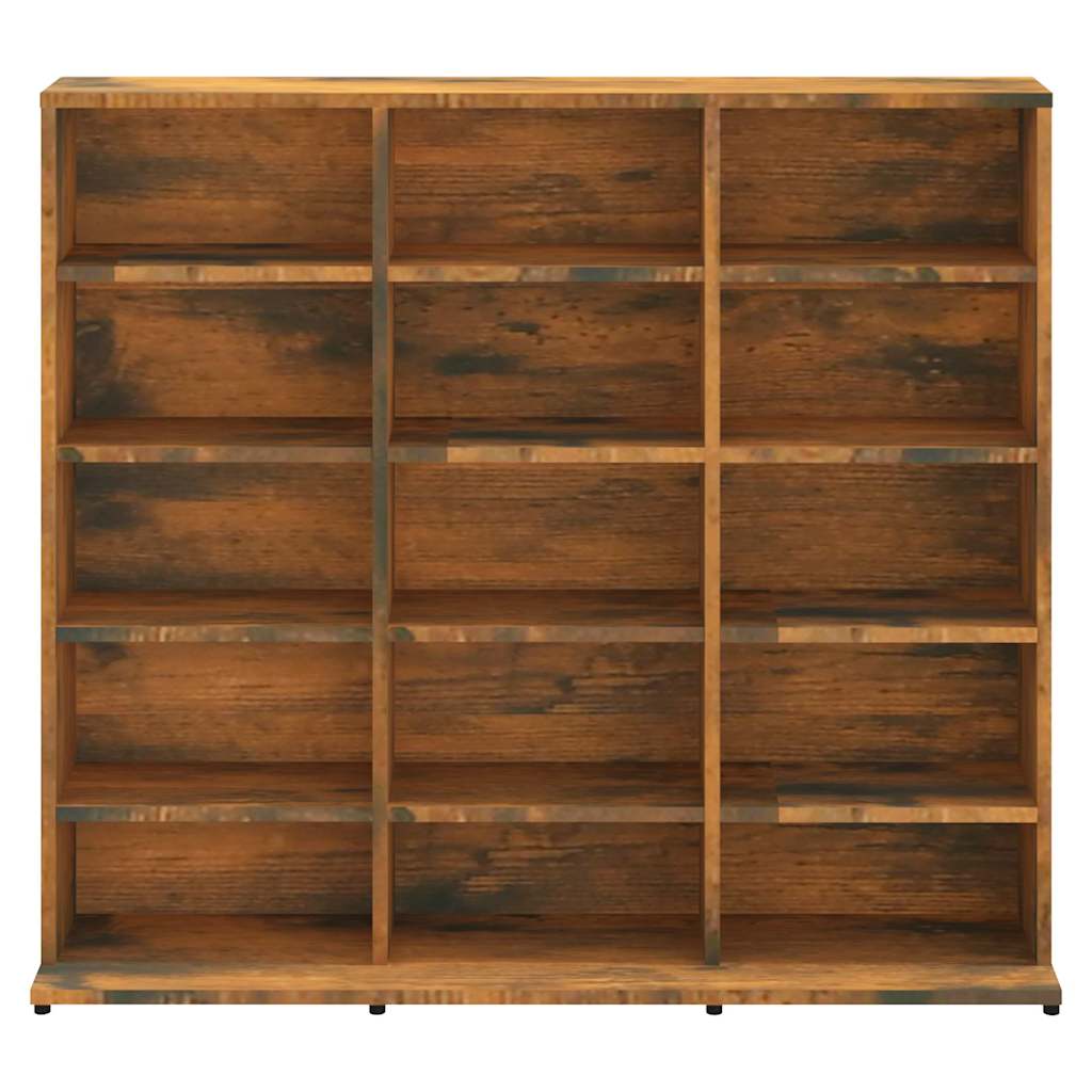 Vidaxl Szafka Na Płyty Cd, Przydymiony Dąb, 102X23X89,5 Cm