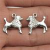 20pcs Puppy Dog Dachshund Bulldog Doghouse Charms Antique Silver Color Plated Pendants Jewelry Making DIY Handmade Craft