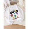 European Sizes Kids' Crewneck Sweatshirt Smile Be Happy And Spread Kindness , Sportswear And Casual Wear, Soft And Comfortable, Children's Clothing