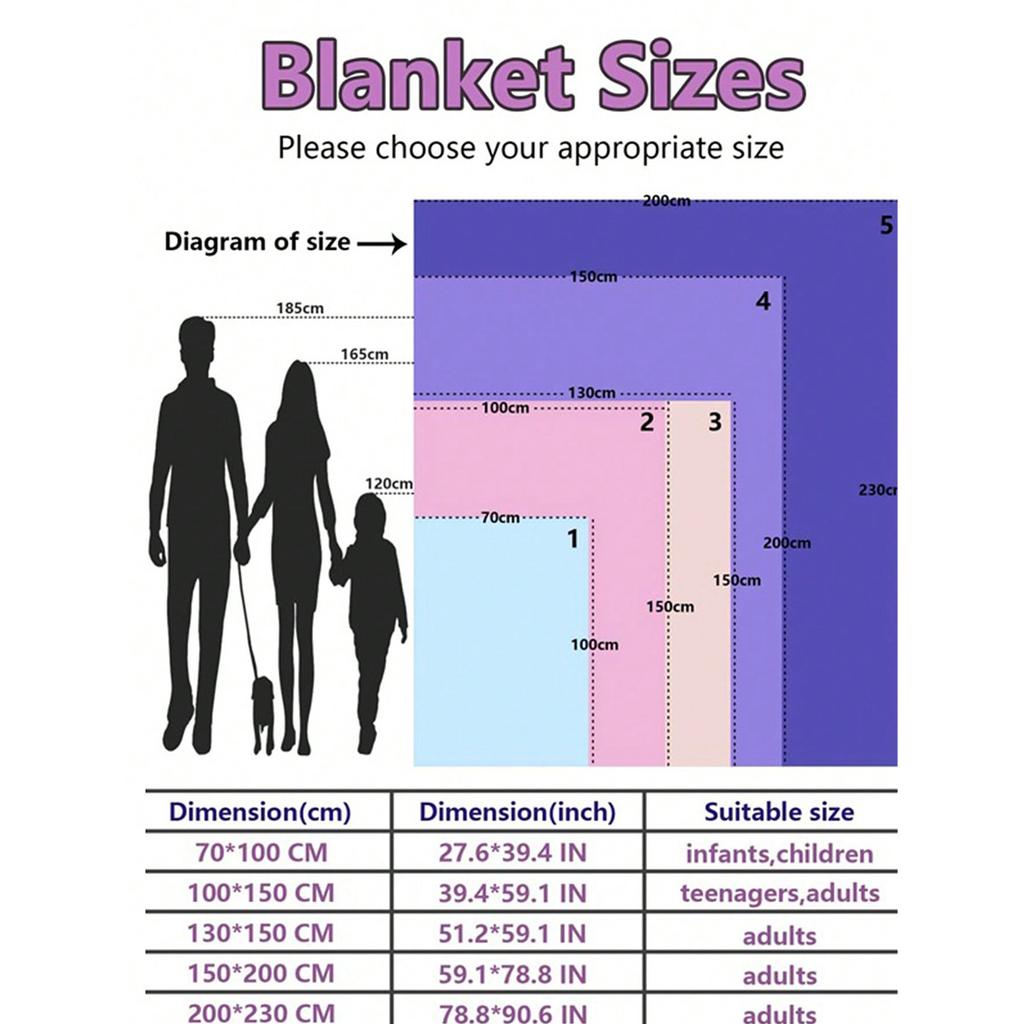 1pc Throw Blanket for Couch,Soft Fuzzy Fluffy Blanket for Bed and Sofa