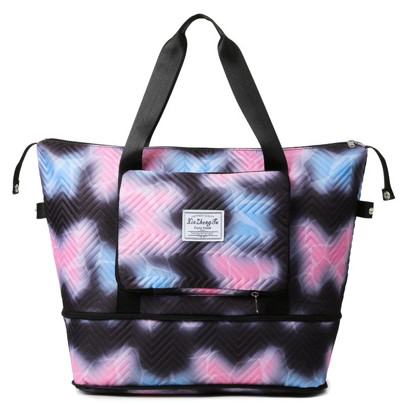 Fashionable, Fresh, Dry, Wet and Separate Folding Fitness Yoga Bag for Home Delivery Storage Bag Can Be Set and Stretched