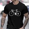 Bicycle Shirt Mens T-shirt Cycle Bike Lover Gift Husband Dad Clothing Cool Design Street Shirt Short Sleeve Top Tee Men Clothing