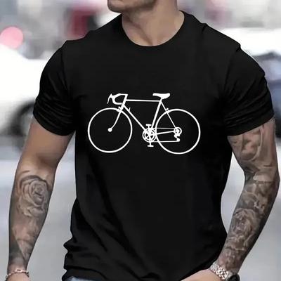 Fietsshirt Heren T-shirt Fiets Fietsliefhebber Cadeau Echtgenoot Vader Kleding Cool Ontwerp Street Shirt Korte Mouw Top Tee Heren Kleding