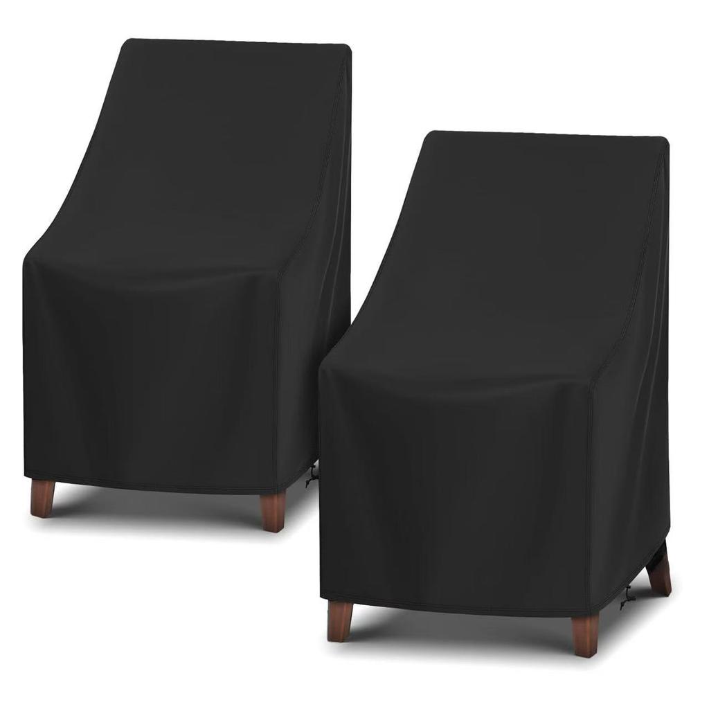 Polyester Chair Cover Waterproof Breathable Dust-proof with PVC Coating, Suitable for Outdoor Use in Patios, Gardens, Backya