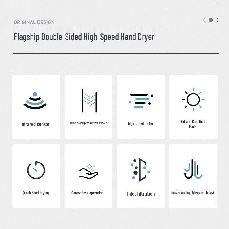 MODUN MD-6666 High-Speed Automatic Jet Hand Dryer